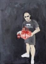 "Team Intim", 70x50, Acryl auf Leinwand, 2020