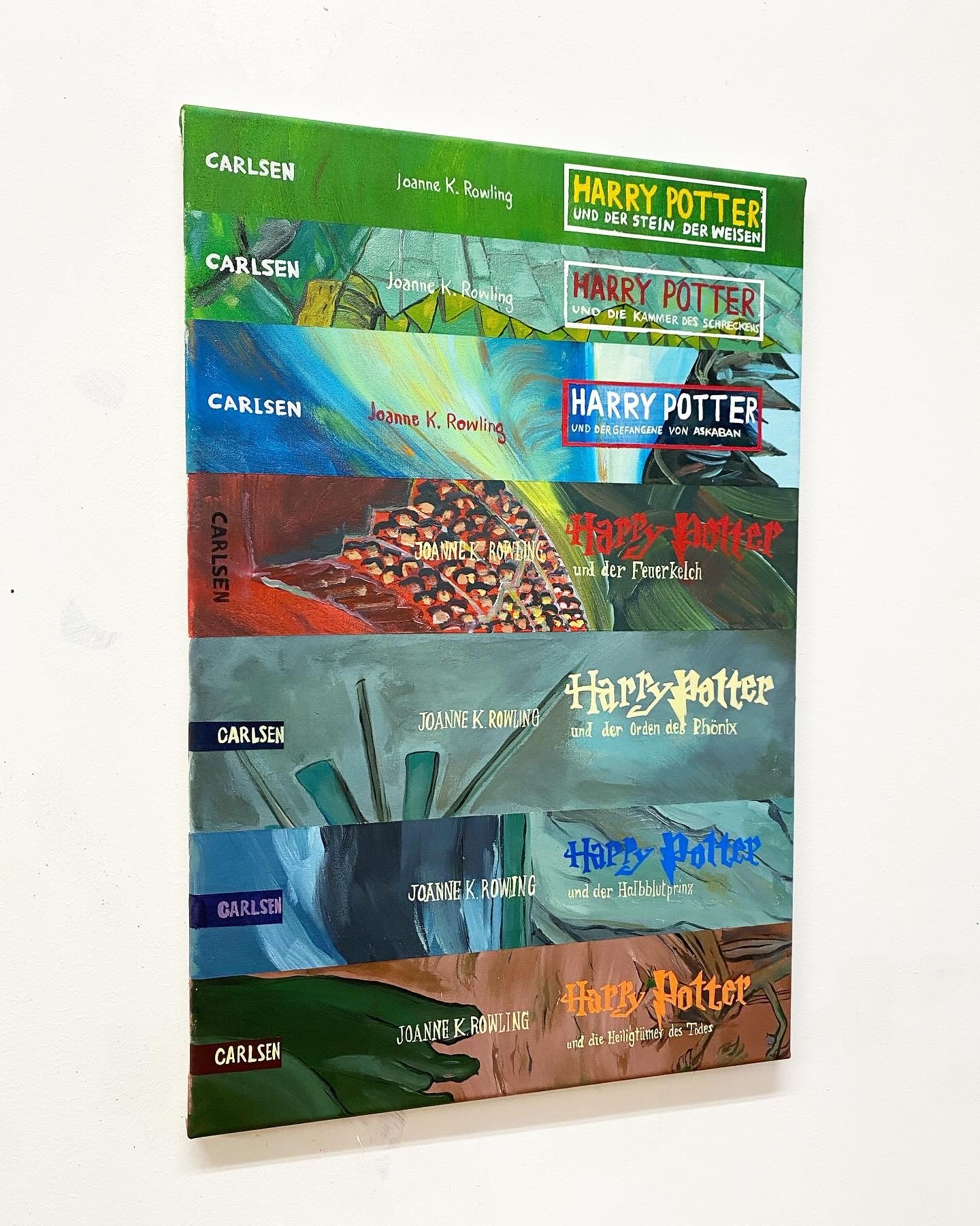 "2001-2007" Acryl auf Leinwand, 40x62, 2024