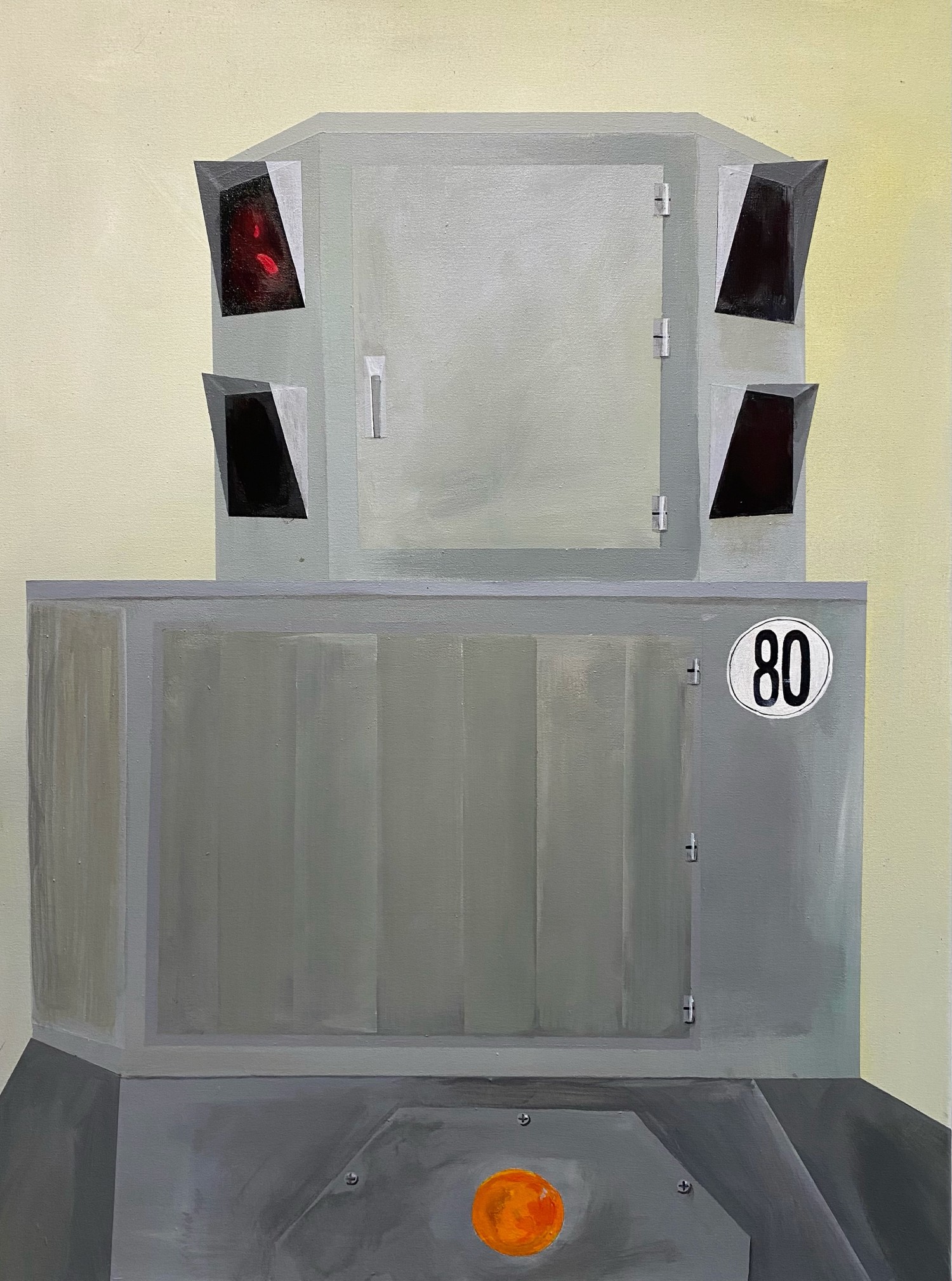 "KONTROLLE", Acryl auf Leinwand, 80X60, 2025